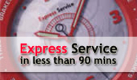 Express Service in less than 90 minutes